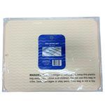 Dish Drying Mat 100% Silicone 16" x 12" in Cream