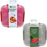 Culinary Elements 33.8 Oz  Snap Close Berry Basket Container in Assorted Colors