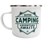 Top Guy Enamel Mug with Camping Design