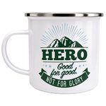 Top Guy Enamel Mug with Hero Design