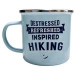 Top Guy Enamel Mug with Hiking Design