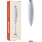 Peach Street Milk Frother in White
