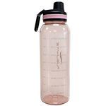 Fuelmate 64 Oz Motivational Collection Water Bottle with Chug Lid and Handle in Pink
