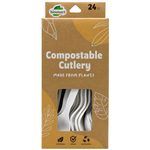 BioSmart 24 Count Biodegradable Compostable Cutlery Set