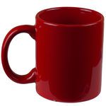11 oz Red Coated Solid Colored Mug
