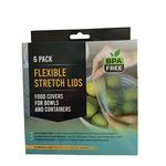 6 Pack Reusable Silicone Stretch Lids Flexible Food Covers for Bowls and Containers