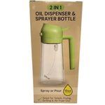 2 in 1 Oil Dispenser and Sprayer Bottle