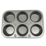 6-Cup Non-Stick Cupcake and Muffin Bakeware Pan