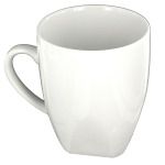 Modern White Ceramic Coffee Mug