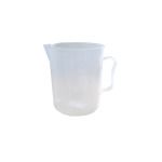 Plastic measuring jug with handle