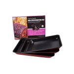 Set of three roasting pans