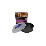 Springform cake pan with lid and handles
