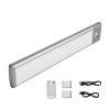 Under Cabinet Lighting, 5 PCS, 68 LED Motion Sensor Lights, Rechargeable Battery Operated Closet Lights with Remote Control