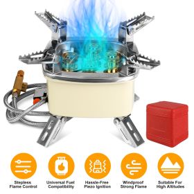 Foldable Portable Outdoor Gas Camping Stove 13000W Stepless Flame Control