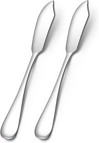 Stainless Steel Butter Knives, Cheese Knives, Butter Spreader for Kitchen Restaurant Party,Set of 2