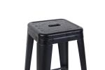 24 Inch Counter Height Stool, Backless Metal Bar Stools Set of 2, Non-Stackable, Detachable & Easy Assembly