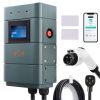 Level 2 Electric Vehicle Charging Station, 0-48A Adjustable, 11.5 kW 240V NEMA14-50 Plug Smart EV Charger with WiFi
