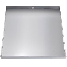 27 x 25 x 2.5 Inch Washing Machine Pan 304 Stainless Steel Washing Machine Drain Pan 18 GA Thickness Heavy Duty Compact Washer Drip Tray with Drain Ho