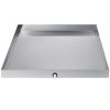 32 x 32 x 2.5 Inch Washing Machine Pan 18 GA Thickness 304 Stainless Steel Heavy Duty Compact Washer Drip Tray with Drain Hole & Hose Adapter