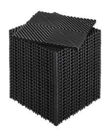 Interlocking Drainage Mat, 12' x 12' Modular Interlocking Cushion, 24 Pcs Splicing Drainage Mats, Non-Slip Black PP Drainage Floor Tile and Shower Mat