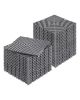 Interlocking Drainage Mat, 12' x 12' Modular Interlocking Cushion, 40 Pcs Splicing Drainage Mats, Non-Slip Gray PP Drainage Floor Tile and Shower Mat