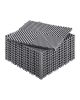 Interlocking Drainage Mat, 12' x 12' Modular Interlocking Cushion, 12 Pcs Splicing Drainage Mats, Non-Slip Gray PP Drainage Floor Tile and Shower Mat