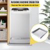 32 x 30 x 2.5 Inch Washing Machine Pan 18 GA Thickness Galvanized Steel Heavy Duty Compact Washer Drip Tray with Drain Hole & Hose Adapter
