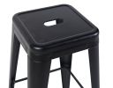 24 Inch Counter Height Stool, Backless Metal Bar Stools Set of 2, Non-Stackable, Detachable & Easy Assembly