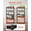 Storage Shelves, 2000 lbs, 5 Tier Garage Storage Shelving, 16" D x 32" W x 62.8" H Adjustable Metal Shelves for Garage Shelves Utility Rack Shelf