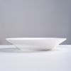 White Dinner Plates Set of 6, 9 Inch Salad Serving Modern Round Dishes - Dishwasher, Microwave, Oven Safe, Scratch Resistant, Smooth Glaze