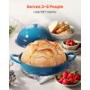 Enameled Cast Iron Dutch Oven, 5 Quart Pot for Sourdough Bread Baking, Heavy-Duty Cookware Pan with Lid and Dual Handles