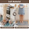 Turquoise Teal Kitchen Rugs Sets of 3, Non Slip Washable Farmhouse Kitchen Mats for Floor