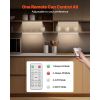 Under Cabinet Lighting, 5 PCS, 68 LED Motion Sensor Lights, Rechargeable Battery Operated Closet Lights with Remote Control
