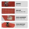 1PC Red Rubber Anti-Fatigue Kitchen Mat, 90x90x1.2cm, Thick Non-Slip Floor Mat