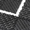 Interlocking Drainage Mat, 12' x 12' Modular Interlocking Cushion, 50 Pcs Splicing Drainage Mats, Non-Slip Black PP Drainage Floor Tile and Shower Mat