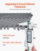 Interlocking Drainage Mat, 12' x 12' Modular Interlocking Cushion, 40 Pcs Splicing Drainage Mats, Non-Slip Gray PP Drainage Floor Tile and Shower Mat