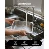 6 Pack Stainless Steam Hotel Pans, 1/2 Size Table Steam Pan, 4 Inch Deep Anti Jam Restaurant Supplies Reusable Rustproof Catering Storage for Home