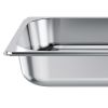 4 Pack Stainless Steam Hotel Pan, 1/2 Size Table Steam Pan, 2.5 Inch Deep Anti Jam Restaurant Supplies Reusable Rustproof Catering Storage for Home