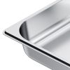 4 Pack Stainless Steam Hotel Pan, 1/2 Size Table Steam Pan, 2.5 Inch Deep Anti Jam Restaurant Supplies Reusable Rustproof Catering Storage for Home