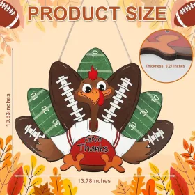 1 pc Rugby wooden home crafts, doorplate pendants, party and festival plaques, sign decorations, paintings (Color: 10)