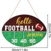 1 pc Rugby wooden home crafts, doorplate pendants, party and festival plaques, sign decorations, paintings