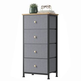 4-drawer storage cabinet - suitable for bedrooms, living rooms, and wardrobes (Color: Blue)
