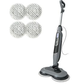 Dual Head Hard Floor Steam Mop, 3 Adjustable Steam Modes, LED Headlights, Lightweight for Home Tile Cleaning (Color: gary)