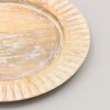Handcrafted 13" Wood White Charger Plate| Wooden Dinning Placemat|Artisan Wood Tableware