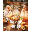 Chafing Dish Buffet Set, 5 Qt 4 Pack, Stainless Steel Chafer with 4 Full Size Pan